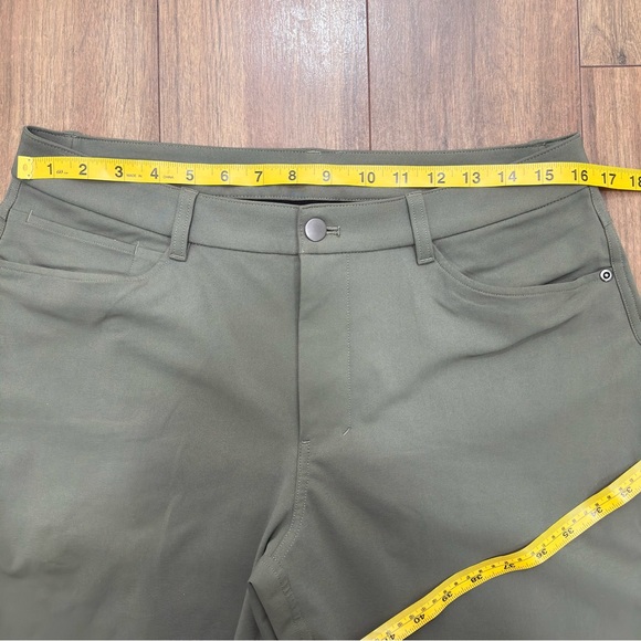 Lululemon ABC slim fit Men's Olive Green Pants size 32 with inseam 26” - Picture 8 of 11